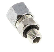 G 1/4'' Male x 12L Zinc plated Steel Straight Cutting Ring with FKM Seal 315 Bar DIN 2353 [2 Pieces]