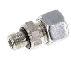 G 1/4'' Male x 12L Zinc plated Steel Straight Cutting Ring with FKM Seal 315 Bar DIN 2353 [2 Pieces]