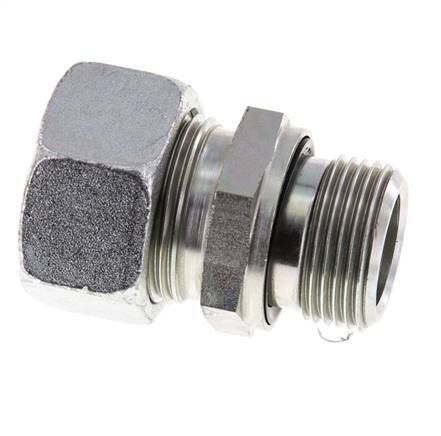 G 3/4'' Macho x 22L Anillo de corte recto de acero galvanizado con junta FKM 160 Bar DIN 2353