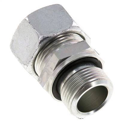 G 3/4'' Macho x 22L Anillo de corte recto de acero galvanizado con junta FKM 160 Bar DIN 2353