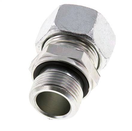 G 3/4'' Macho x 22L Anillo de corte recto de acero galvanizado con junta FKM 160 Bar DIN 2353