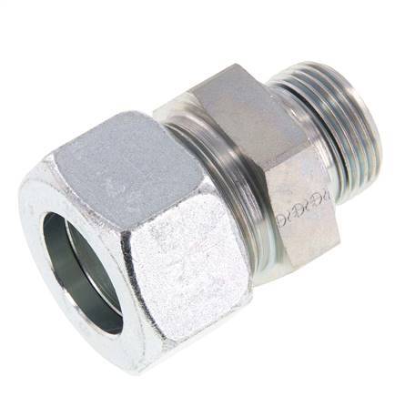 G 1'' Macho x 30S Anillo de corte recto de acero galvanizado con junta FKM 400 Bar DIN 2353