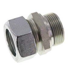 G 1 1/4'' Macho x 35L Anillo de corte recto de acero galvanizado con junta FKM 160 Bar DIN 2353
