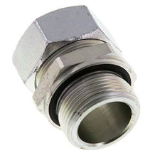 G 1 1/4'' Macho x 35L Anillo de corte recto de acero galvanizado con junta FKM 160 Bar DIN 2353