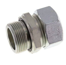 G 1 1/4'' Macho x 35L Anillo de corte recto de acero galvanizado con junta FKM 160 Bar DIN 2353