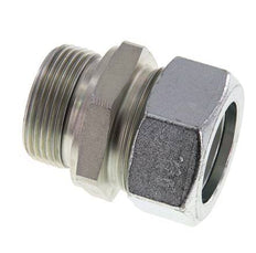 G 1 1/4'' Macho x 35L Anillo de corte recto de acero galvanizado con junta FKM 160 Bar DIN 2353