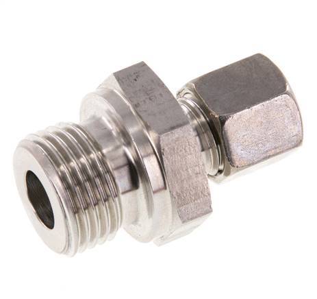G 1/2'' Macho x 8L Anillo de corte recto de acero inoxidable 315 Barra DIN 2353