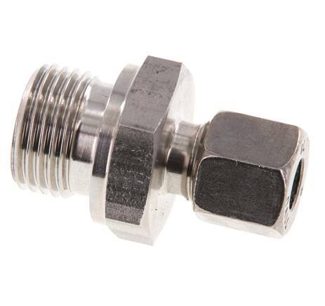 G 1/2'' Macho x 8L Anillo de corte recto de acero inoxidable 315 Barra DIN 2353