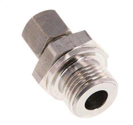 G 1/2'' Macho x 8L Anillo de corte recto de acero inoxidable 315 Barra DIN 2353