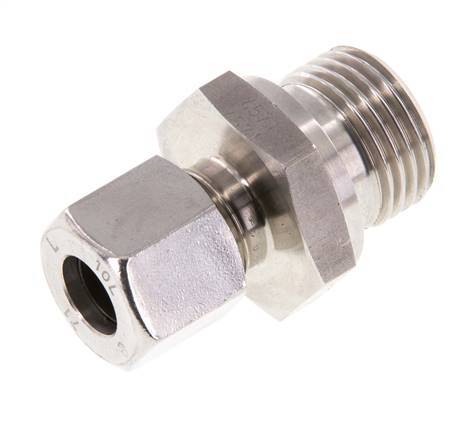 G 1/2'' Macho x 10L Anillo de corte recto de acero inoxidable 315 Barra DIN 2353