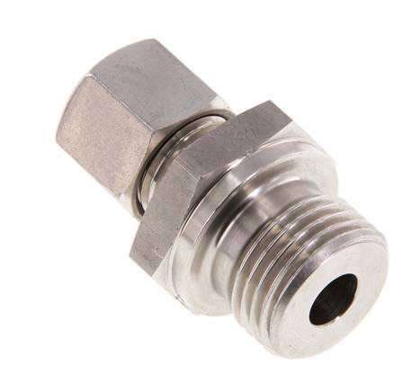 G 1/2'' Macho x 10L Anillo de corte recto de acero inoxidable 315 Barra DIN 2353