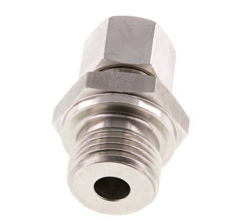 G 1/2'' Macho x 10L Anillo de corte recto de acero inoxidable 315 Barra DIN 2353
