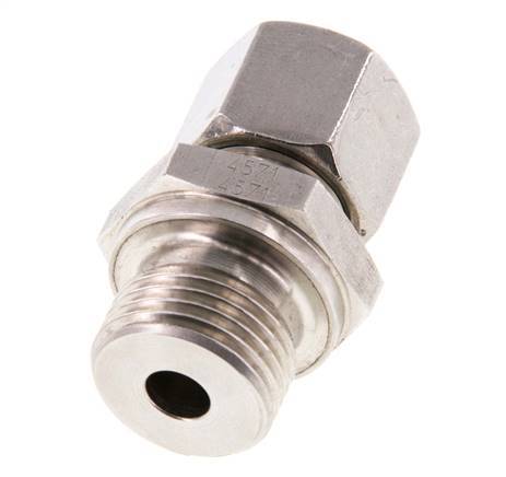 G 1/2'' Macho x 10S Anillo de corte recto de acero inoxidable 630 Barra DIN 2353
