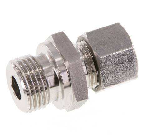 G 1/2'' Macho x 12L Anillo de corte recto de acero inoxidable 315 Barra DIN 2353