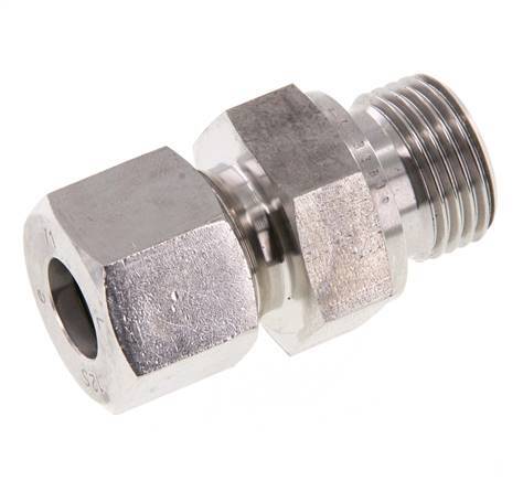 G 1/2'' Macho x 12S Anillo de corte recto de acero inoxidable 630 Barra DIN 2353
