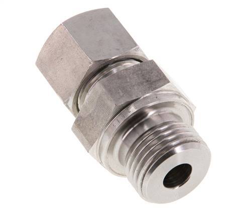 G 1/2'' Macho x 12S Anillo de corte recto de acero inoxidable 630 Barra DIN 2353