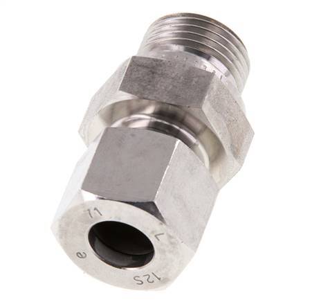 G 1/2'' Macho x 12S Anillo de corte recto de acero inoxidable 630 Barra DIN 2353
