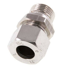 G 1/2'' Macho x 15L Anillo de corte recto de acero inoxidable 315 Barra DIN 2353