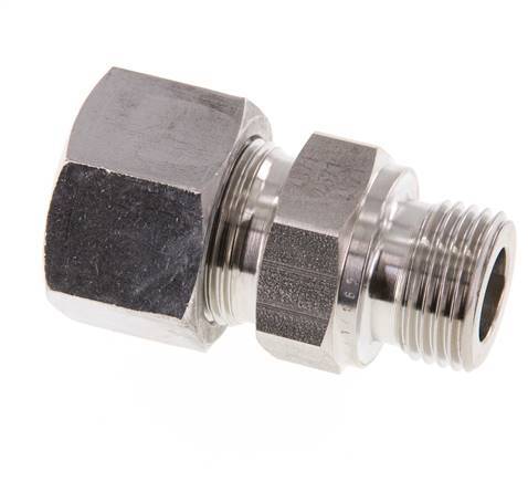 G 1/2'' Macho x 16S Anillo de corte recto de acero inoxidable 400 Bar DIN 2353