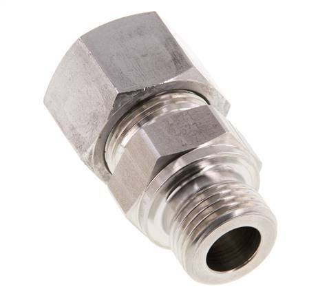 G 1/2'' Macho x 16S Anillo de corte recto de acero inoxidable 400 Bar DIN 2353