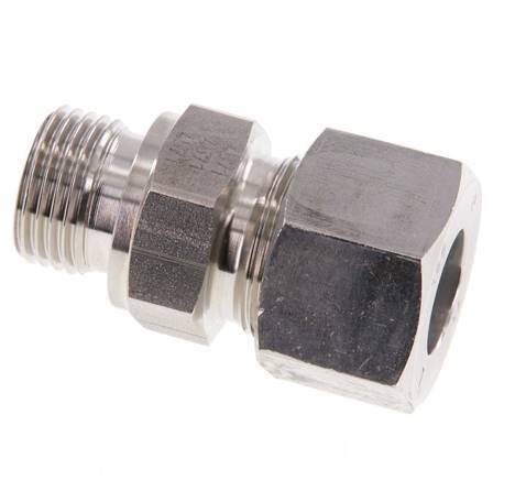 G 1/2'' Macho x 16S Anillo de corte recto de acero inoxidable 400 Bar DIN 2353