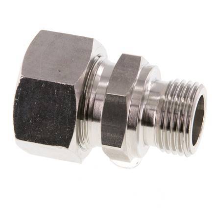 G 1/2'' Macho x 18L Acero inoxidable Anillo de corte recto 315 Barra DIN 2353