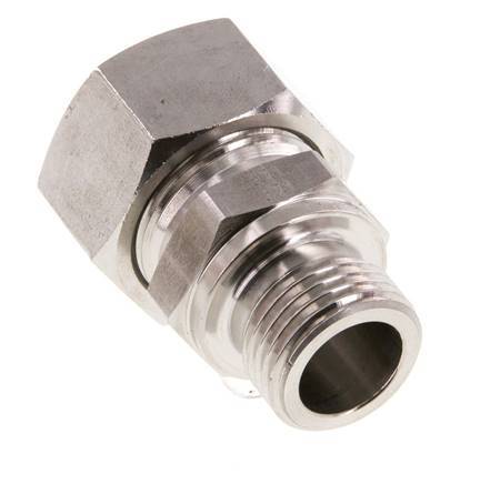 G 1/2'' Macho x 18L Acero inoxidable Anillo de corte recto 315 Barra DIN 2353