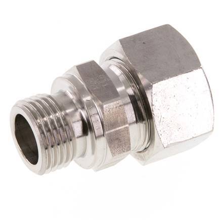 G 1/2'' Macho x 18L Acero inoxidable Anillo de corte recto 315 Barra DIN 2353