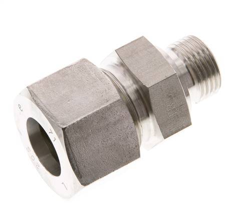 G 1/2'' Macho x 20S Anillo de corte recto de acero inoxidable 400 Bar DIN 2353