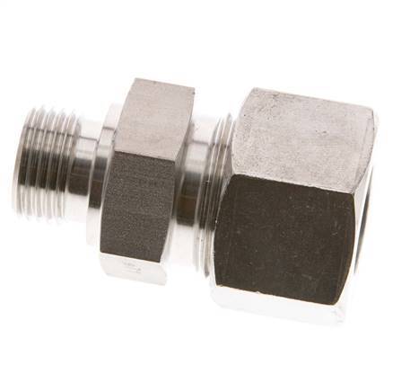 G 1/2'' Macho x 20S Anillo de corte recto de acero inoxidable 400 Bar DIN 2353