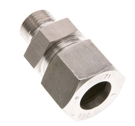 G 1/2'' Macho x 20S Anillo de corte recto de acero inoxidable 400 Bar DIN 2353