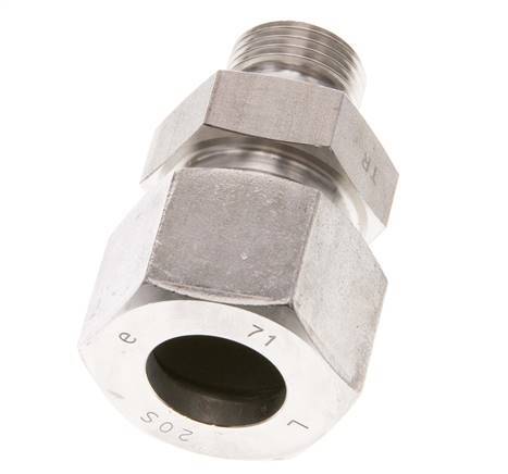 G 1/2'' Macho x 20S Anillo de corte recto de acero inoxidable 400 Bar DIN 2353