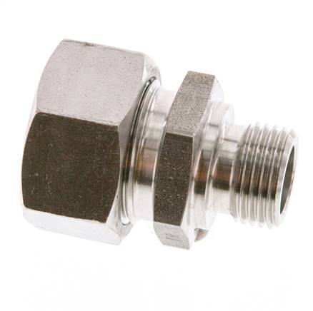 G 1/2'' Macho x 22L Anillo de corte recto de acero inoxidable 160 Bar DIN 2353