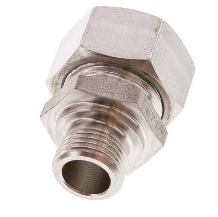 G 1/2'' Macho x 22L Anillo de corte recto de acero inoxidable 160 Bar DIN 2353