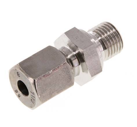 G 1/4'' Macho x 6S Anillo de corte recto de acero inoxidable 630 Barra DIN 2353