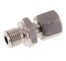 G 1/4'' Macho x 8L Anillo de corte recto de acero inoxidable 315 Barra DIN 2353