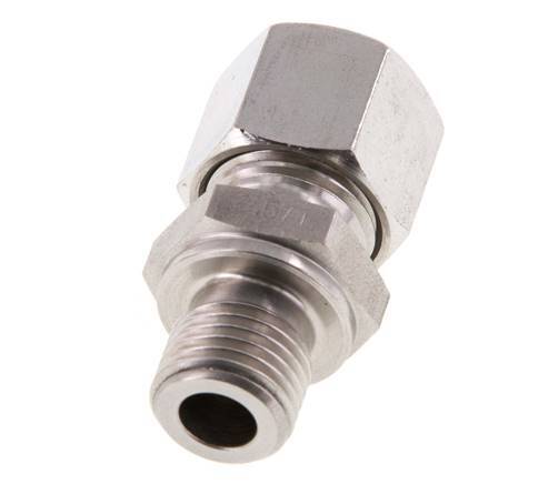 G 1/4'' Macho x 10L Anillo de corte recto de acero inoxidable 315 Barra DIN 2353