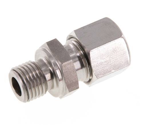G 1/4'' Macho x 10L Anillo de corte recto de acero inoxidable 315 Barra DIN 2353