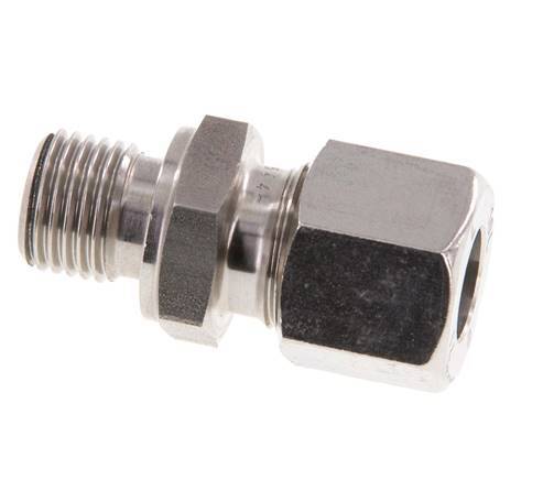 G 1/4'' Macho x 10L Anillo de corte recto de acero inoxidable 315 Barra DIN 2353