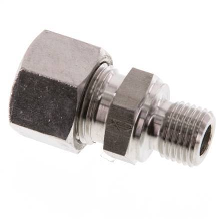 G 1/4'' Macho x 12L Anillo de corte recto de acero inoxidable 315 Barra DIN 2353