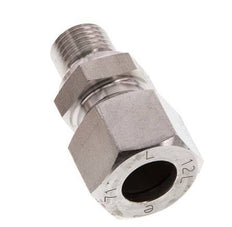 G 1/4'' Macho x 12L Anillo de corte recto de acero inoxidable 315 Barra DIN 2353