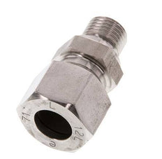 G 1/4'' Macho x 12L Anillo de corte recto de acero inoxidable 315 Barra DIN 2353
