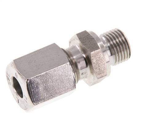 G 1/8'' Macho x 6L Anillo de corte recto de acero inoxidable 315 Barra DIN 2353