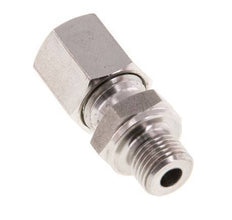 G 1/8'' Macho x 6L Anillo de corte recto de acero inoxidable 315 Barra DIN 2353