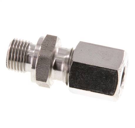 G 1/8'' Macho x 6L Anillo de corte recto de acero inoxidable 315 Barra DIN 2353