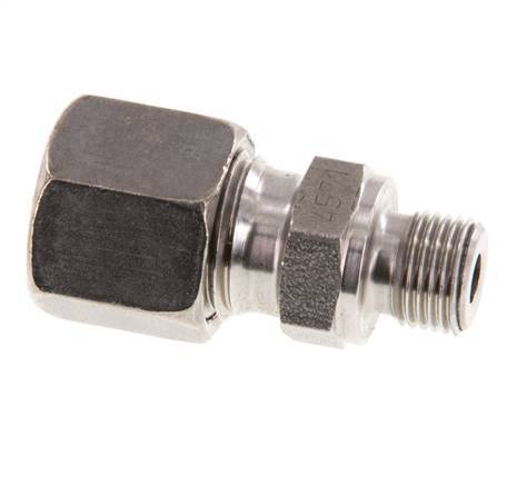 G 1/8'' Macho x 8L Anillo de corte recto de acero inoxidable 315 Barra DIN 2353