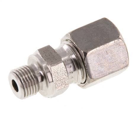 G 1/8'' Macho x 8L Anillo de corte recto de acero inoxidable 315 Barra DIN 2353