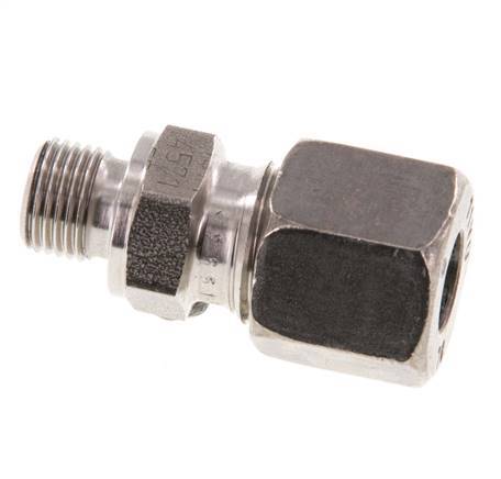 G 1/8'' Macho x 8L Anillo de corte recto de acero inoxidable 315 Barra DIN 2353