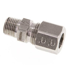 R 1/8'' Macho x 8LL Anillo de corte recto de acero inoxidable 100 Bar DIN 2353