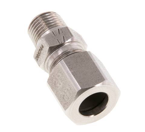 R 1/8'' Macho x 8LL Anillo de corte recto de acero inoxidable 100 Bar DIN 2353